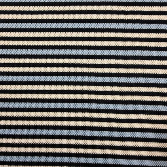 Nike Men's Dri-Fit Polo Shirt Large Blue & White Stripes Gently Used - Picture 4 of 8